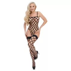   Cottelli Fantasy - Netz-Body und Halterlose-Strümpfe-Set (schwarz) - S-L