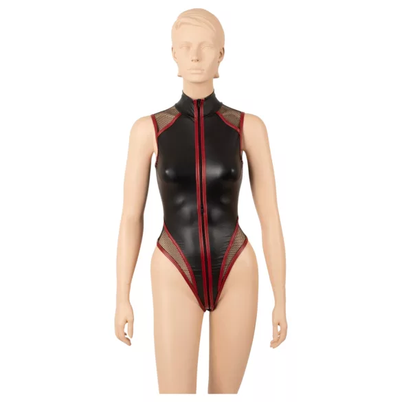Cottelli - Netz-Body mit Reißverschluss (schwarz) - M