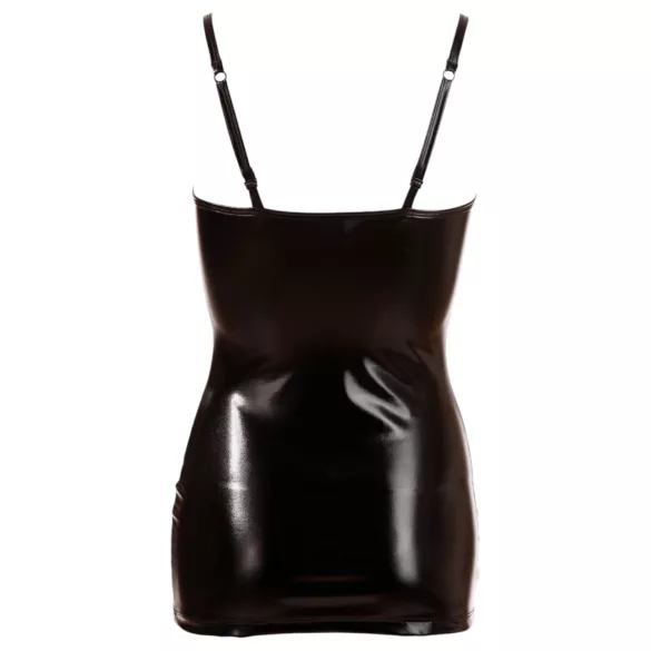 Cottelli - glänzendes, geschnürtes Kleid (schwarz) - M