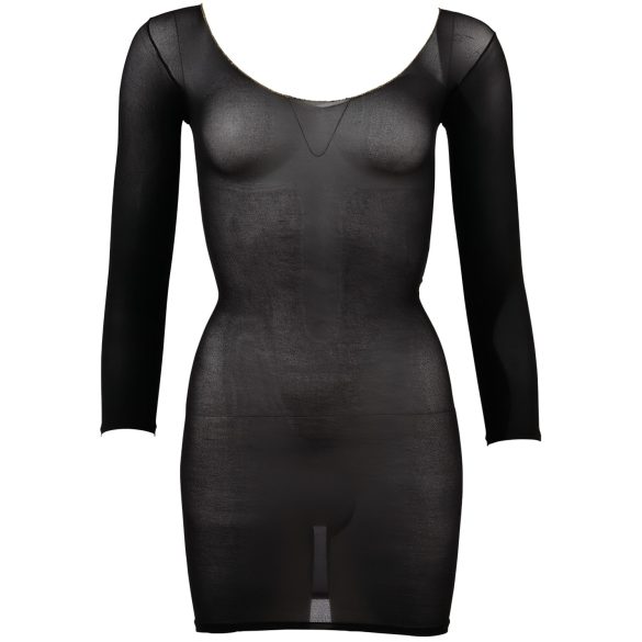 NO:XQSE - Langarm, transparente Catsuit - Schwarz (S-L)