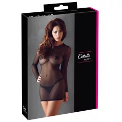 Cottelli - Transparenz-Kleid (schwarz) - L