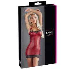 Cottelli - glänzendes Minikleid (rot) - M