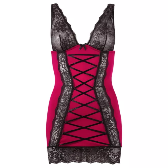Cottelli - Exklusives Kleid mit Schnürung (Rot) - L