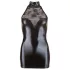Cottelli - Spitzen Minikleid mit glänzendem Halsband (schwarz)