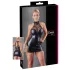 Cottelli - Spitzen Minikleid mit glänzendem Halsband (schwarz) - XL