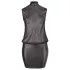 Cottelli Plus Size - Glänzendes Chiffon-Kleid (schwarz)