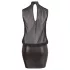 Cottelli Plus Size - Glänzendes Chiffon-Kleid (schwarz) - 4XL
