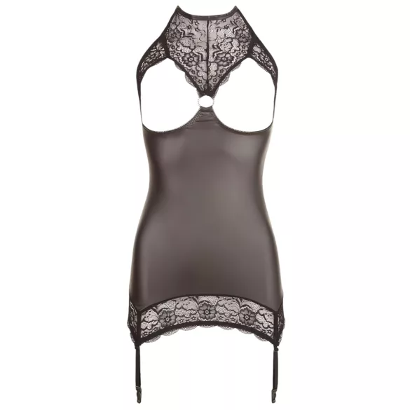 Abierta Fina - kühner Glanz - Minikleid (schwarz) - M