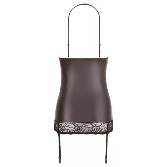 Abierta Fina - kühner Glanz - Minikleid (schwarz) - XL