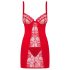Obsessive Heartina - Nachthemd und String (Rot) - L/XL