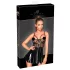 Noir - Lackkleid mit Netzdetail (Schwarz)