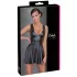 Cottelli - plissierte Kleid mit Gürtel (schwarz) - L