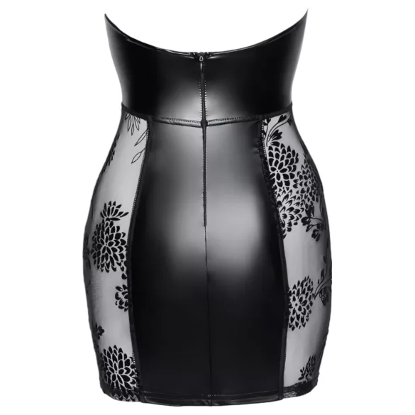 Noir - geschnürtes Minikleid (schwarz)