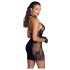 Noir - Schnür-Minikleid (schwarz) - L