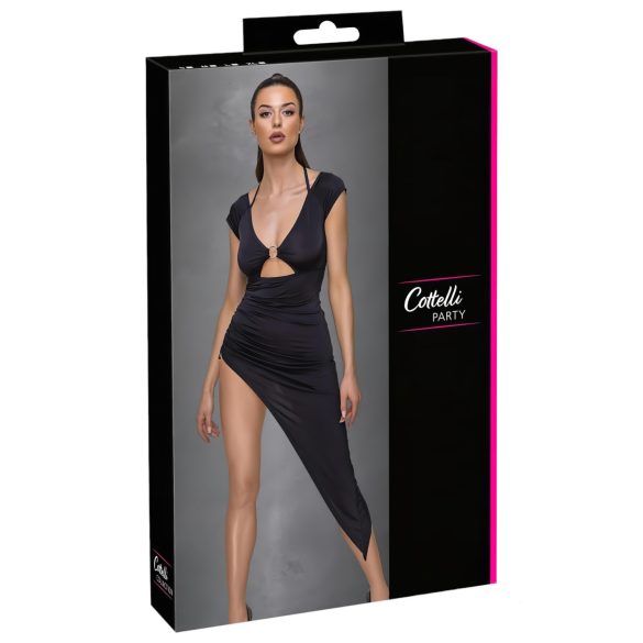 Cottelli Party - asymmetrisches Ringkleid (schwarz) - M
