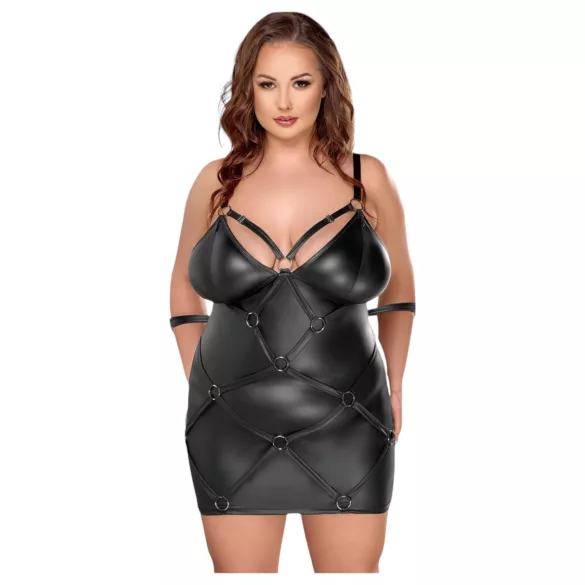 Cottelli Plus Size - Kleid mit Fesseln (schwarz)