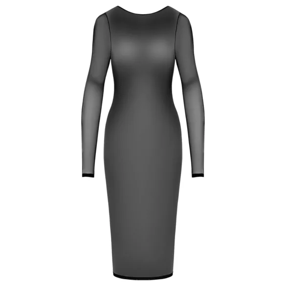 Cottelli Party - Transparenz-Kleid mit Reißverschluss (schwarz) - L