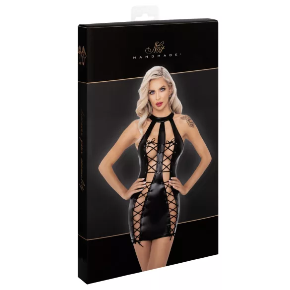 Noir - spezielles Schnürkorsett Minikleid (schwarz) - M