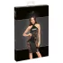 Noir - glanzendes Neckholder-Kleid (schwarz)