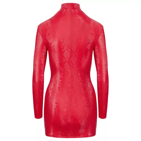Cottelli - Schlangenhaut-Minikleid (rot)