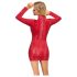 Cottelli - Schlangenhaut-Minidress (Rot) - M