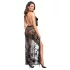 Noir - Transparenter Maxikleid mit Blumenmuster (Schwarz) - L