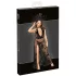 Noir - Transparenter Maxikleid mit Blumenmuster (Schwarz) - L