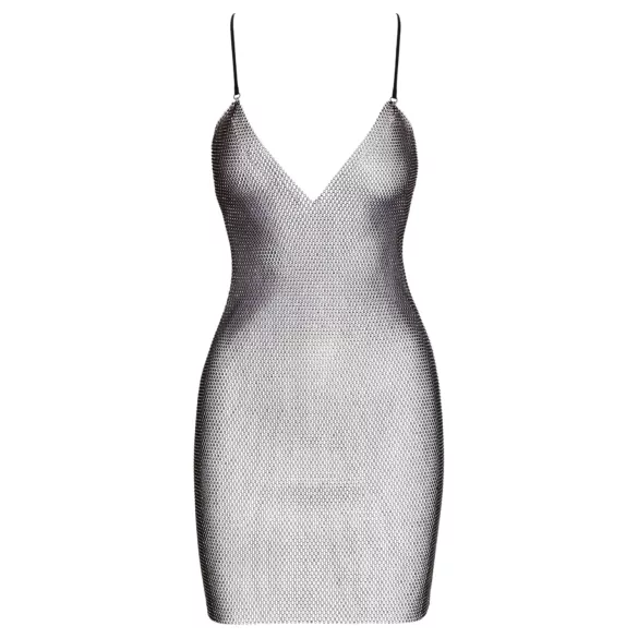 Cottelli Party - Sexy Minikleid in Kettenoptik (schwarz) - S/M