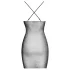 Cottelli Party - Sexy Minikleid in Kettenoptik (schwarz) - S/M
