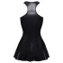 Cottelli - Minikleid in Lackoptik (schwarz) - M