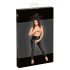 Noir - Glänzende Leggings mit offenem Design (Schwarz) - M