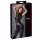 Cottelli - kurzärmeliger glänzender Overall (schwarz) - L