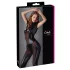 Cottelli - kurzärmeliger glänzender Overall (schwarz) - XL