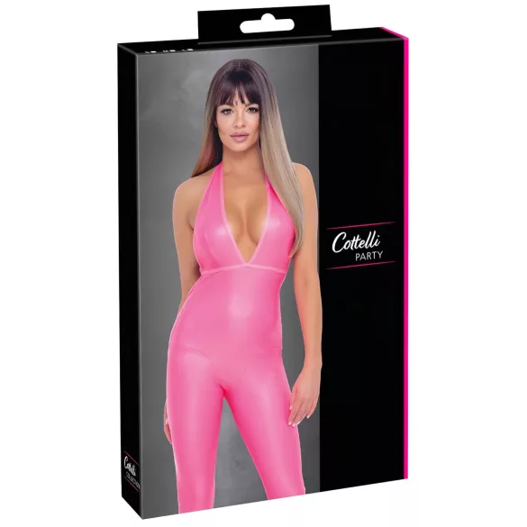 Cottelli Party - Overall mit tiefem Rückenausschnitt (pink)