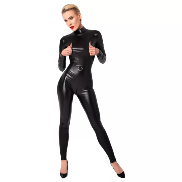 Noir - Reißverschluß-Overall (schwarz) - L