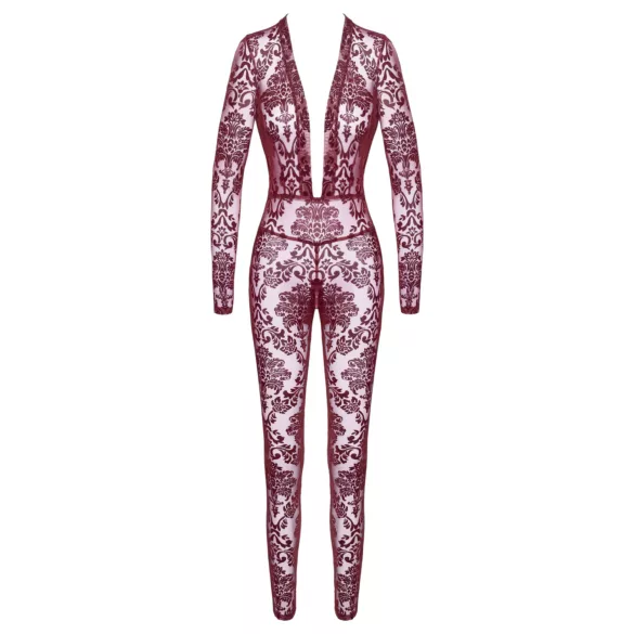 Noir Kink Royal - transparente Catsuit (Rot)