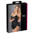 Cottelli - Luftiges, gerüschtes Babydoll (schwarz) - XXL