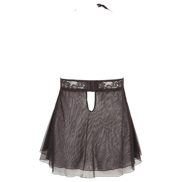 Cottelli Plus Size - Luftiger, Spitzen-Babydoll (schwarz) - 3XL