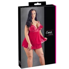 Cottelli Plus Size - Spitzen Babydoll (Rot) - 2XL