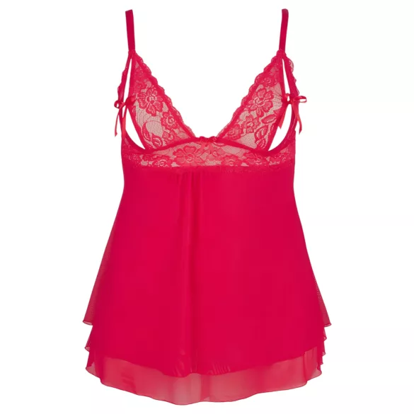 Cottelli Plus Size - Spitzen Babydoll (Rot) - 2XL