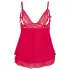 Cottelli Plus Size - Spitzen Babydoll (Rot) - 2XL