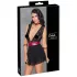 Cottelli Bondage - Spitzenbabydoll mit Halsband (schwarz)