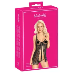 Kissable - offenes Babydoll (schwarz)