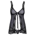Kissable - offenes Babydoll (schwarz)
