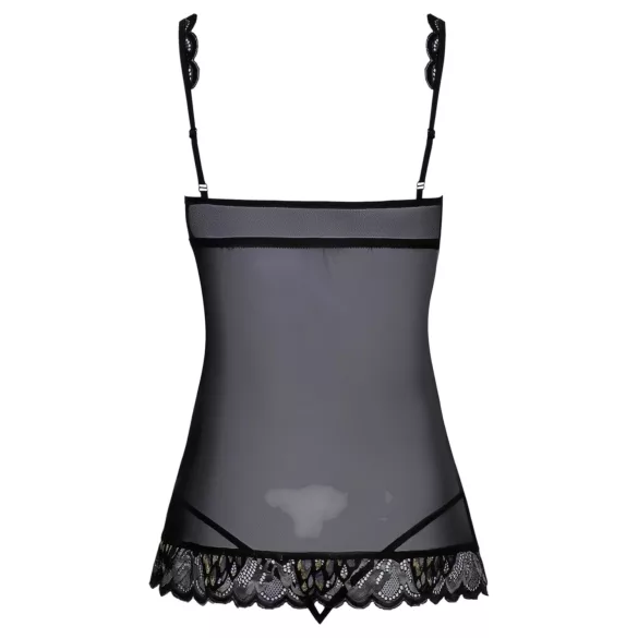 Kissable - offenes Babydoll (schwarz)