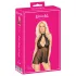 Kissable - Halsband-Spitze-Babydoll (schwarz)