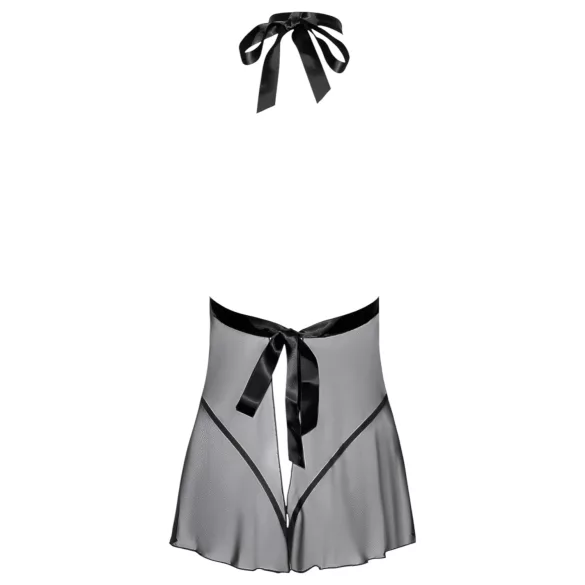 Kissable - Halsband-Spitze-Babydoll (schwarz)