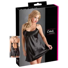 Cottelli - Satin-Nachthemd (schwarz) - M