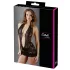 Cottelli - Halsband-Spitzen-Minikleid (schwarz) - XL