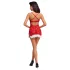 Cottelli - weihnachtliches Minikleid (rot) - L/XL